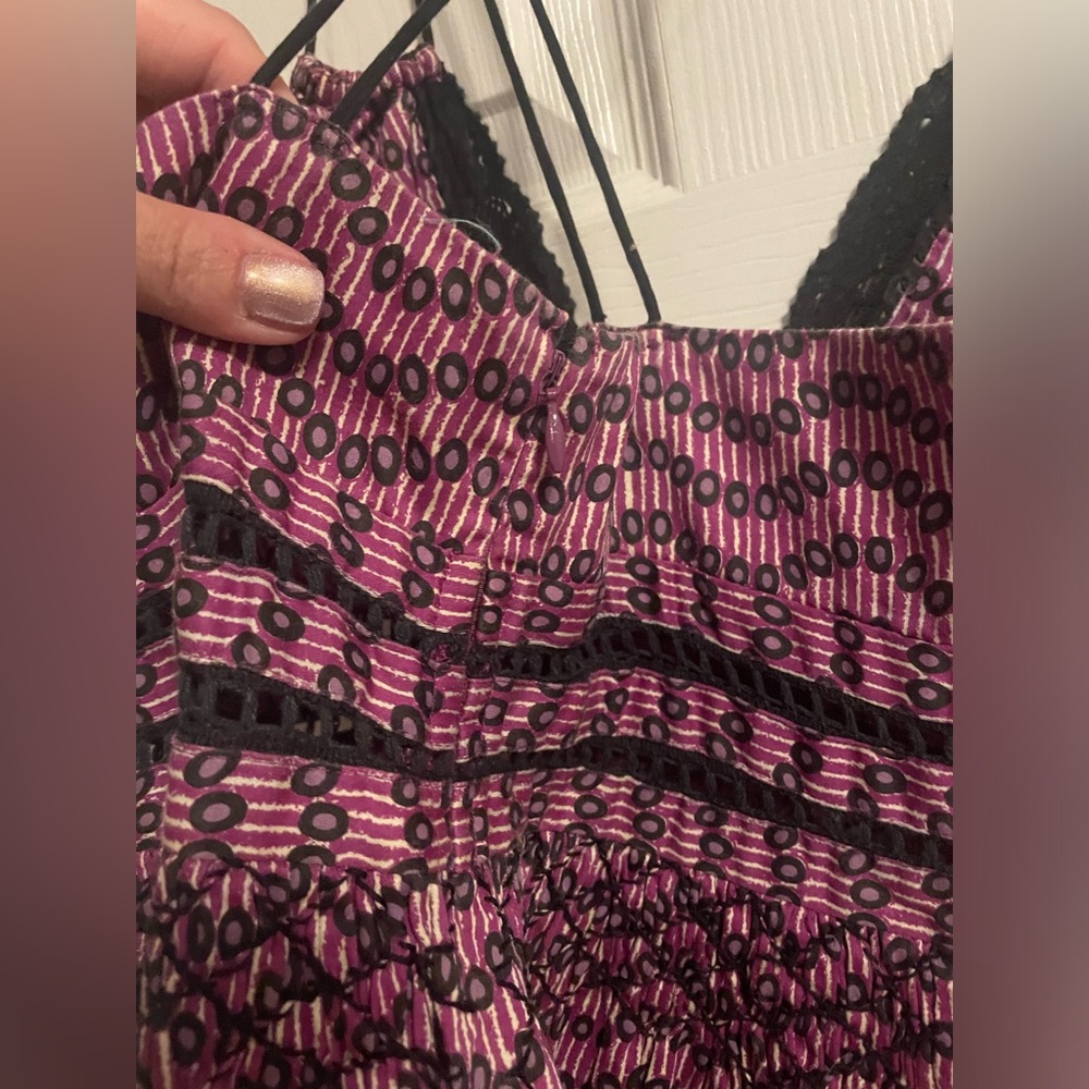 Plenty by Tracy Reese- Anthropologie Purple Dot Dress- Size 10 - Picture 4 of 8